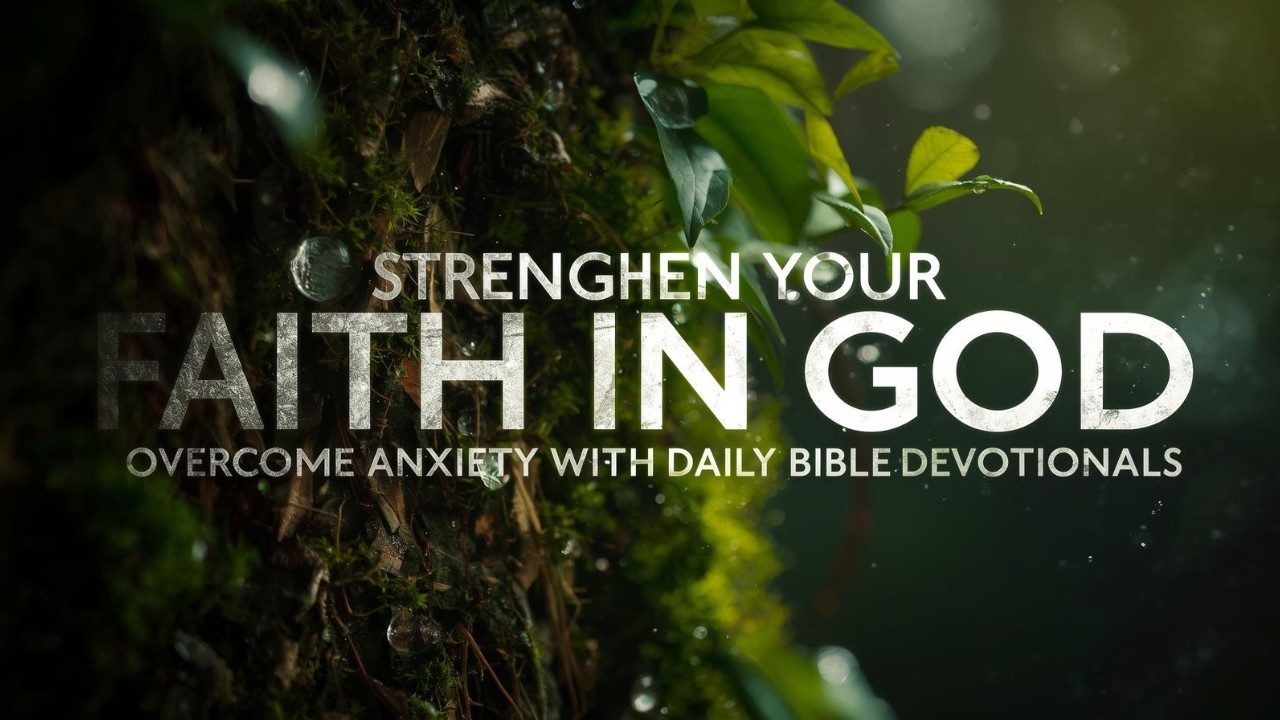 Overcome Anxiety with Daily Bible Devotionals | Strengthen Your Faith in God
