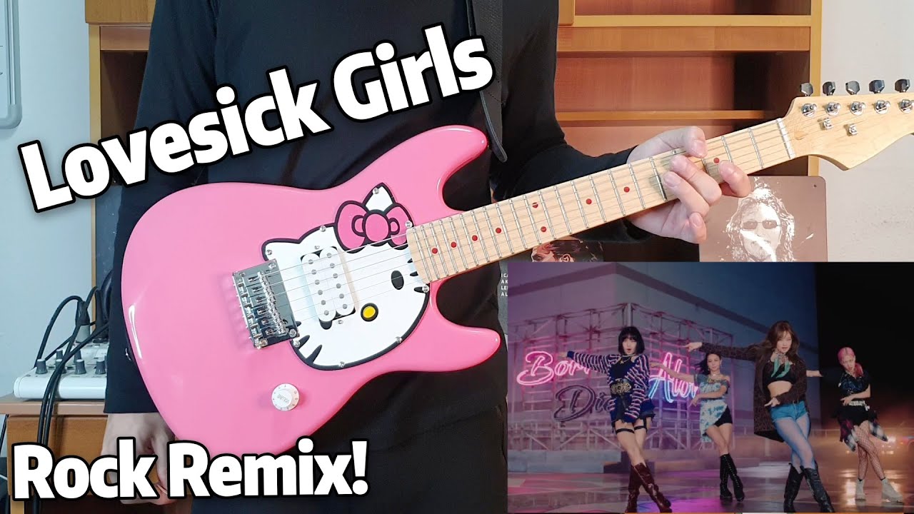 BLACKPINK Lovesick Girls Guitar Cover!!