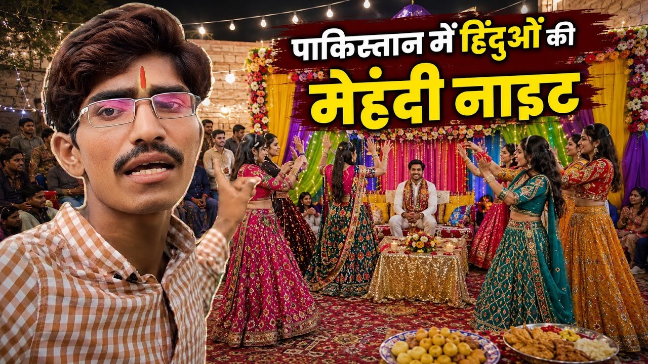 Hindu Mehndi Night Celebrations in Pakistan 🇵🇰 | Pakistani Hindus Mehndi Night | Rohan Parmar Vlogs 