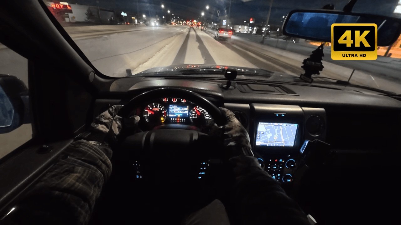 POV Driving in Heavy Snowfall | -30°C Extreme Winter Drive