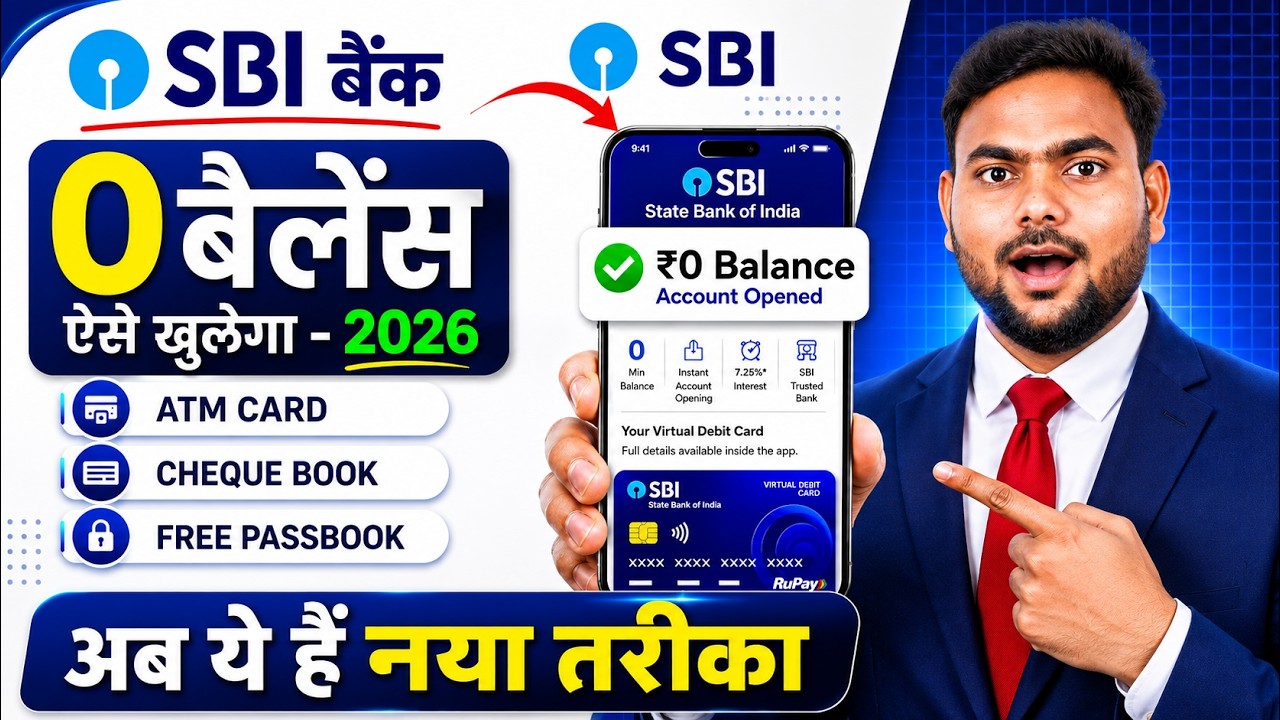 SBI Account Opening Online | SBI Zero Balance Account Opening Online | Yono Sbi Account Opening