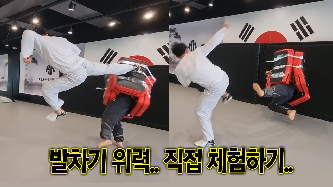 ENG)직접 맞아서 느낀 태권도 발차기 위력 순위.. Korea's Taekwondo Kick Power Test
