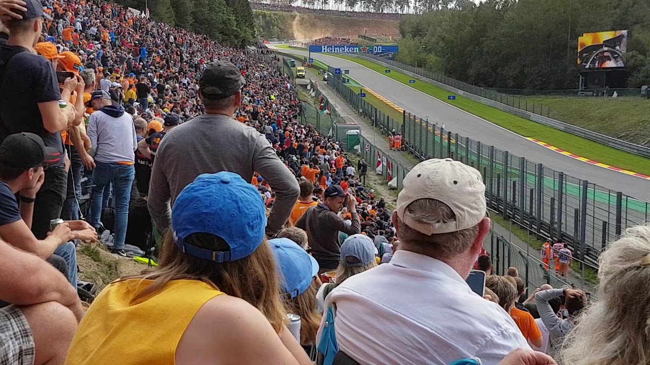 F1 spa 2019 start Spectators view