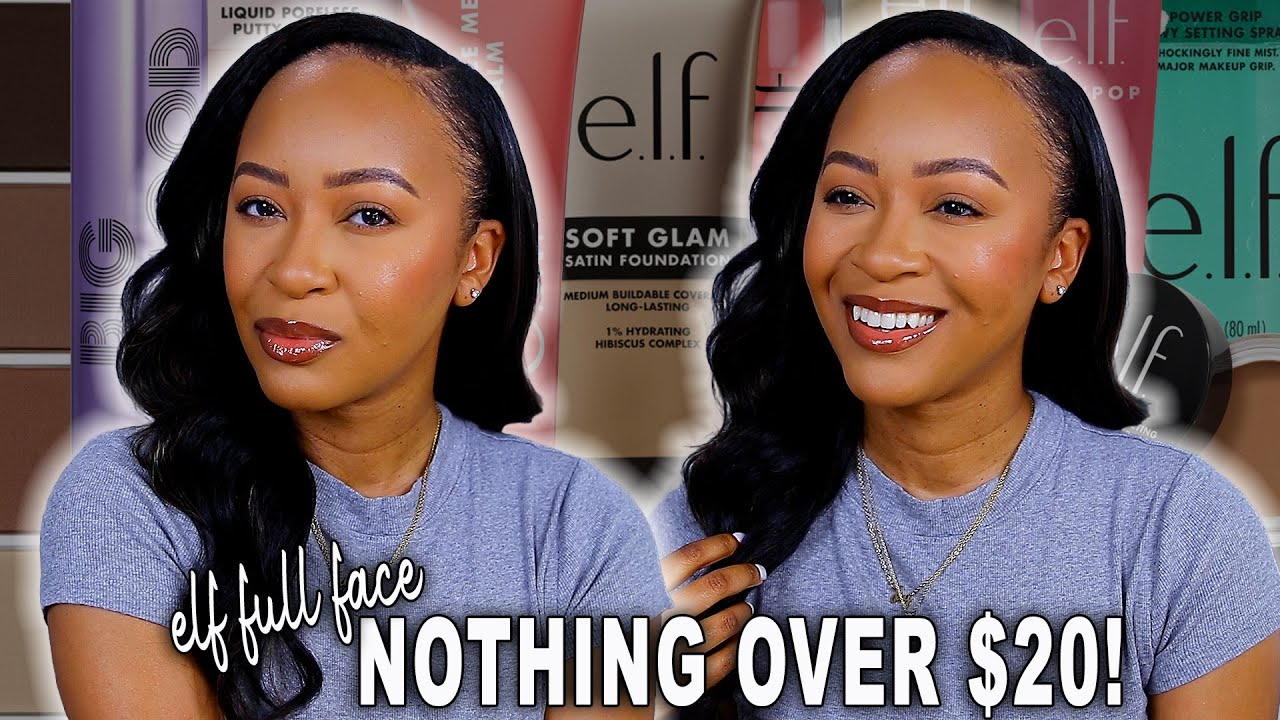 FULL FACE USING NEW ELF MAKEUP | NOTHING OVER $20 | Fayy Lenee