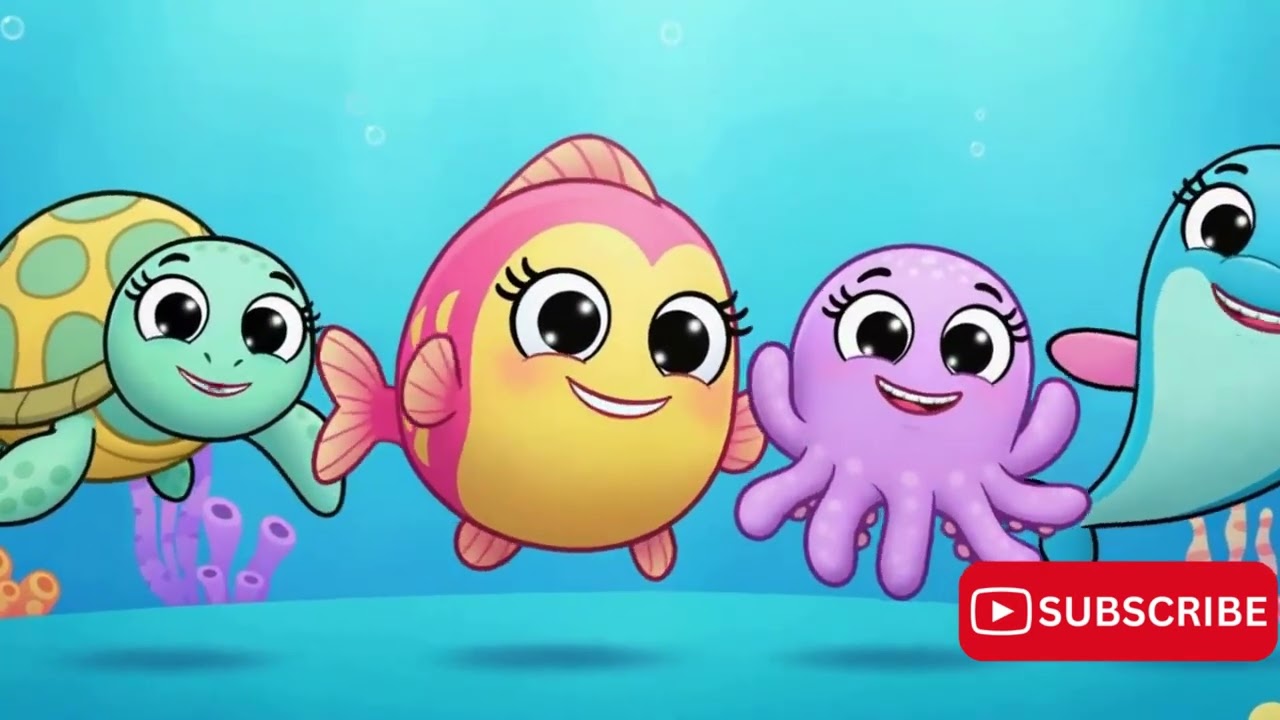 🌊🐠 Mundo do Mar – Música Infantil Engraçada e Colorida | Desenho Animado para Bebês