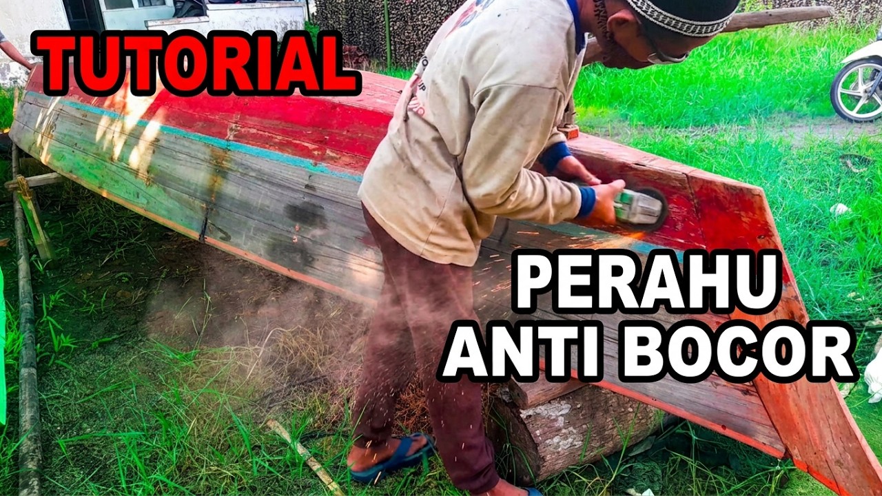 Tutorial Pemasangan Fiber Pada Perahu Kayu