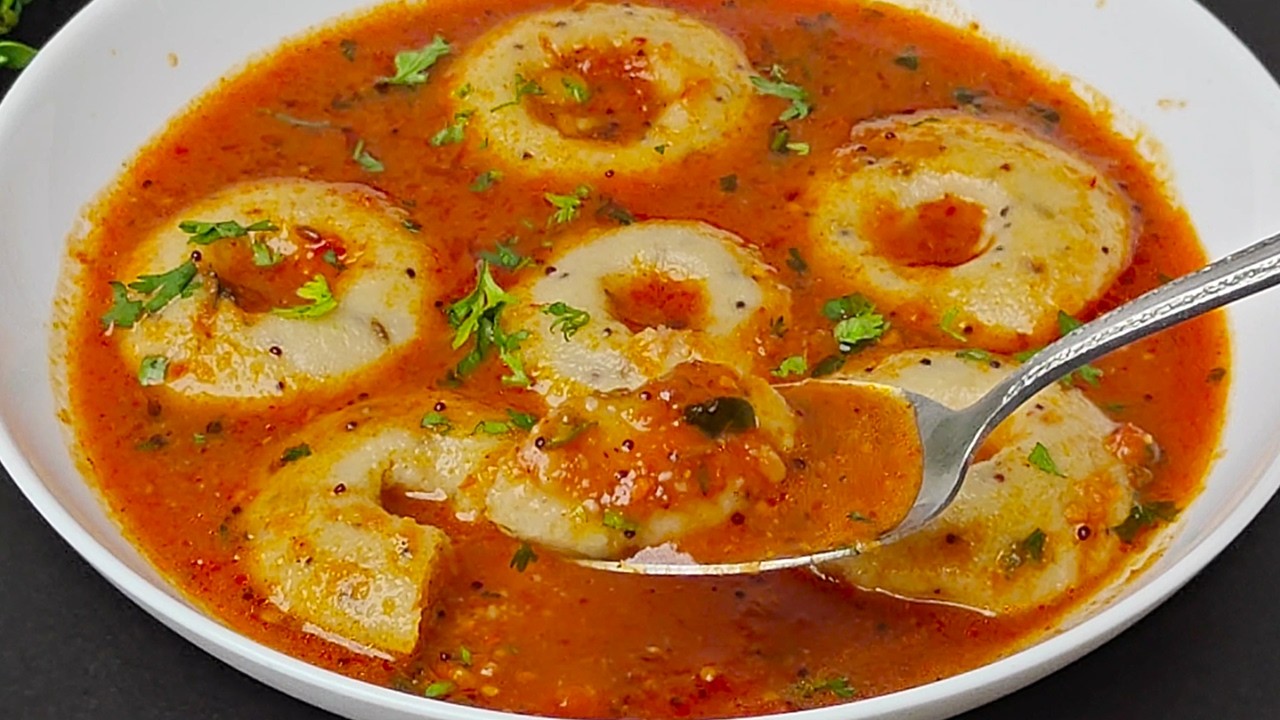 Steamed Medu Vada And Sambar Recipe | स्टीम्ड मेदू वड़ा और सांभर रेसिपी | Medu Vada Sambar