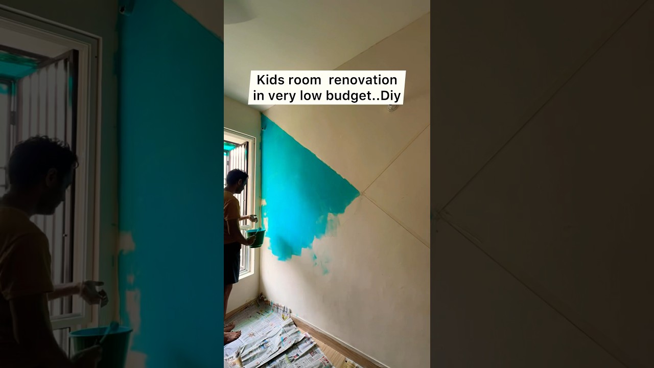 Before & After Kids Room Renovation low Budget 