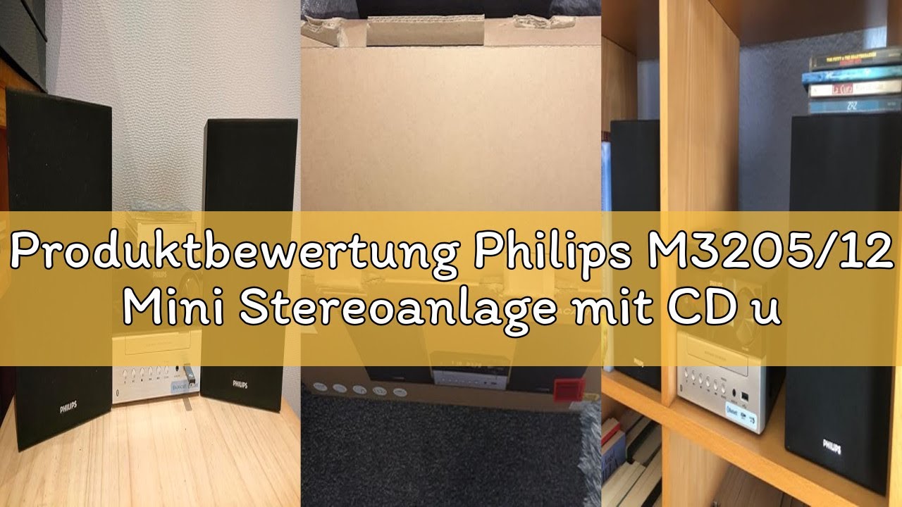 Produktbewertung Philips M3205/12 Mini Stereoanlage mit CD und Bluetooth (UKW Radio, USB, MP3-CD, US