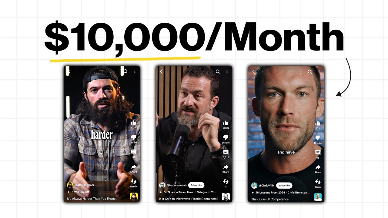 How to Make $10K/Month Posting Viral Podcast Clips (Free Course)