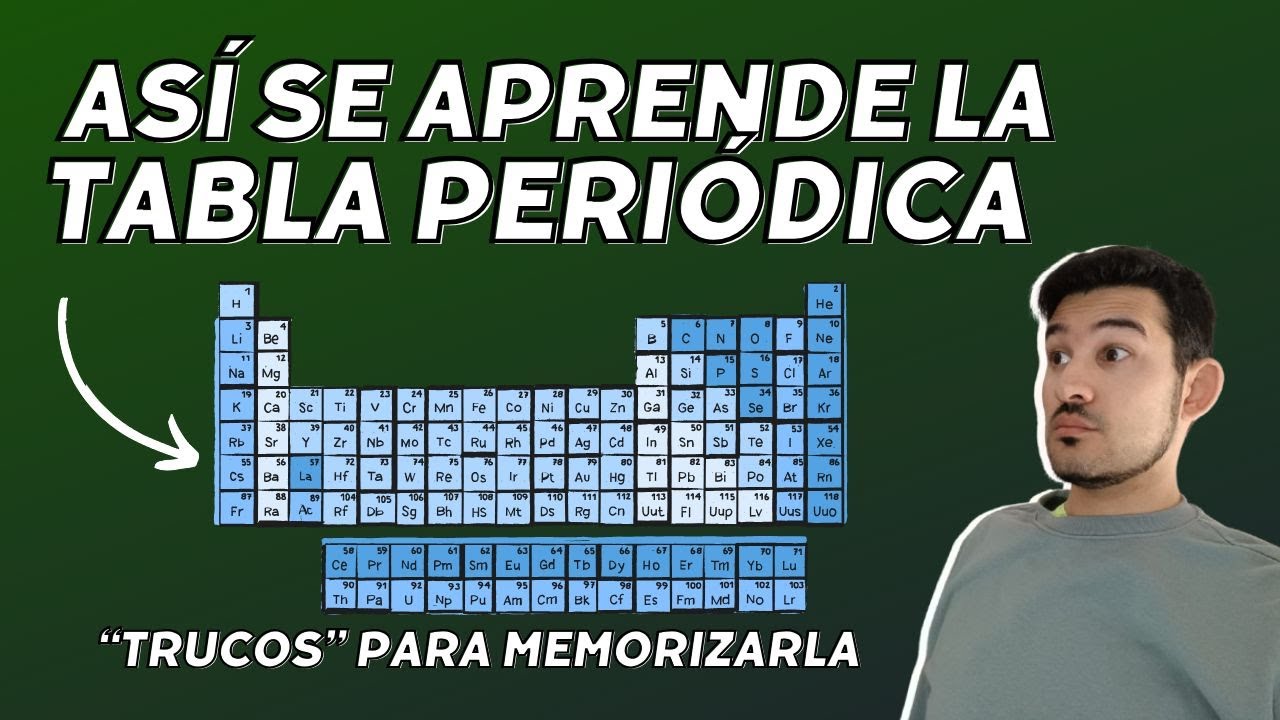 Así se memoriza la Tabla Periódica. Mis consejos para aprendérsela