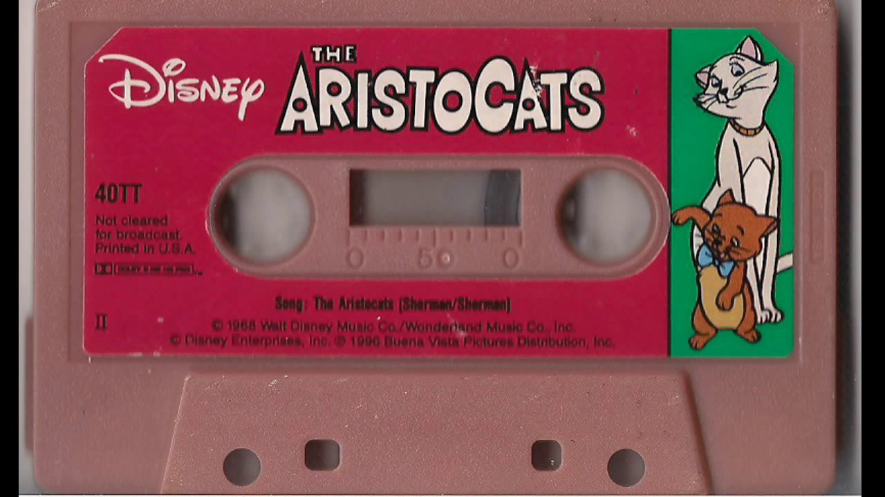 Disney's Aristocats Cassette Tape