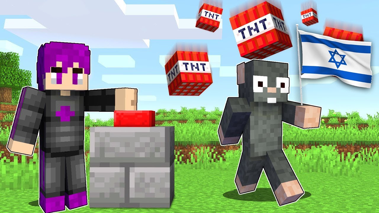 فجرت جميع انواع التي ان تي في صديقي الاسرائيلي في ماين كرافت🔥😨 Minecraft TNT !!