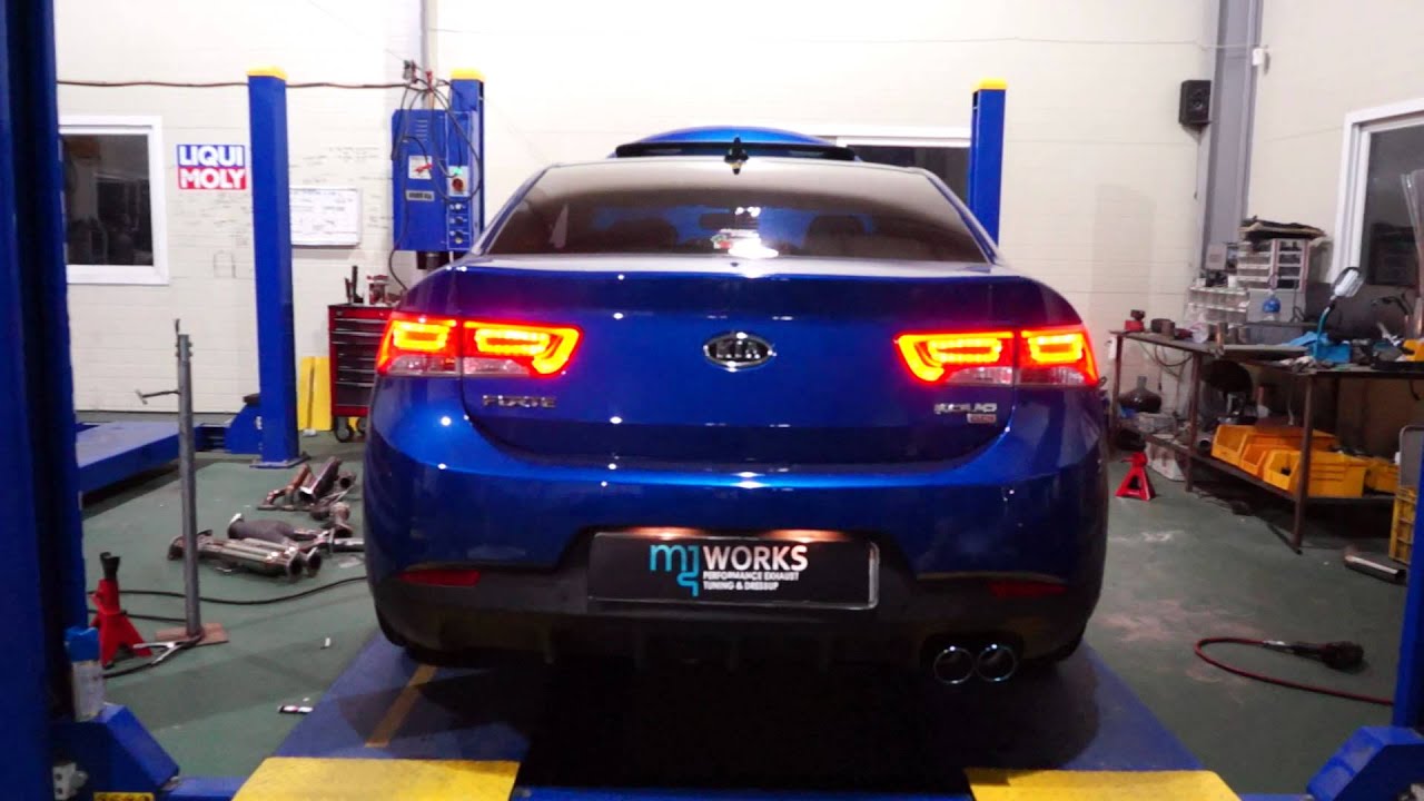 ::: MJ WORKS ::: KIA FORTE KOUP Custom Exhaust System