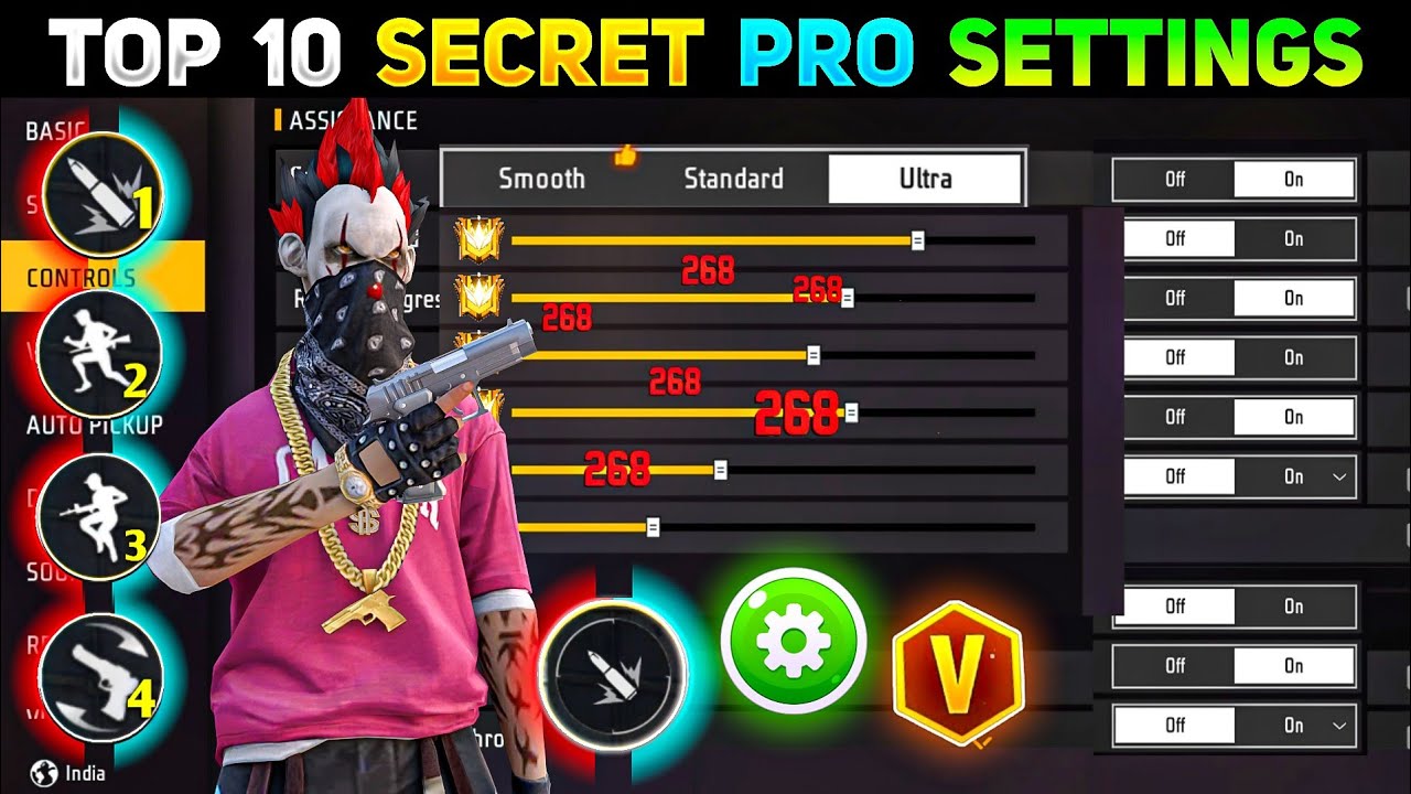 Free Fire Max Auto Headshot Trick 2024 Sensitivity | 2gb, 4gb, 6gb Ram Headshot Sensitivity Setting