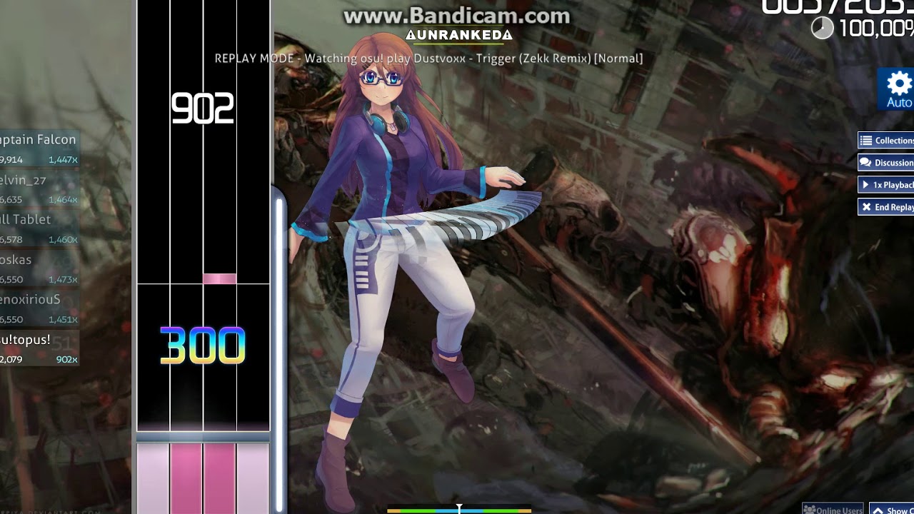 Osu!    Trigger [Zekk Remix]   Very hard Map