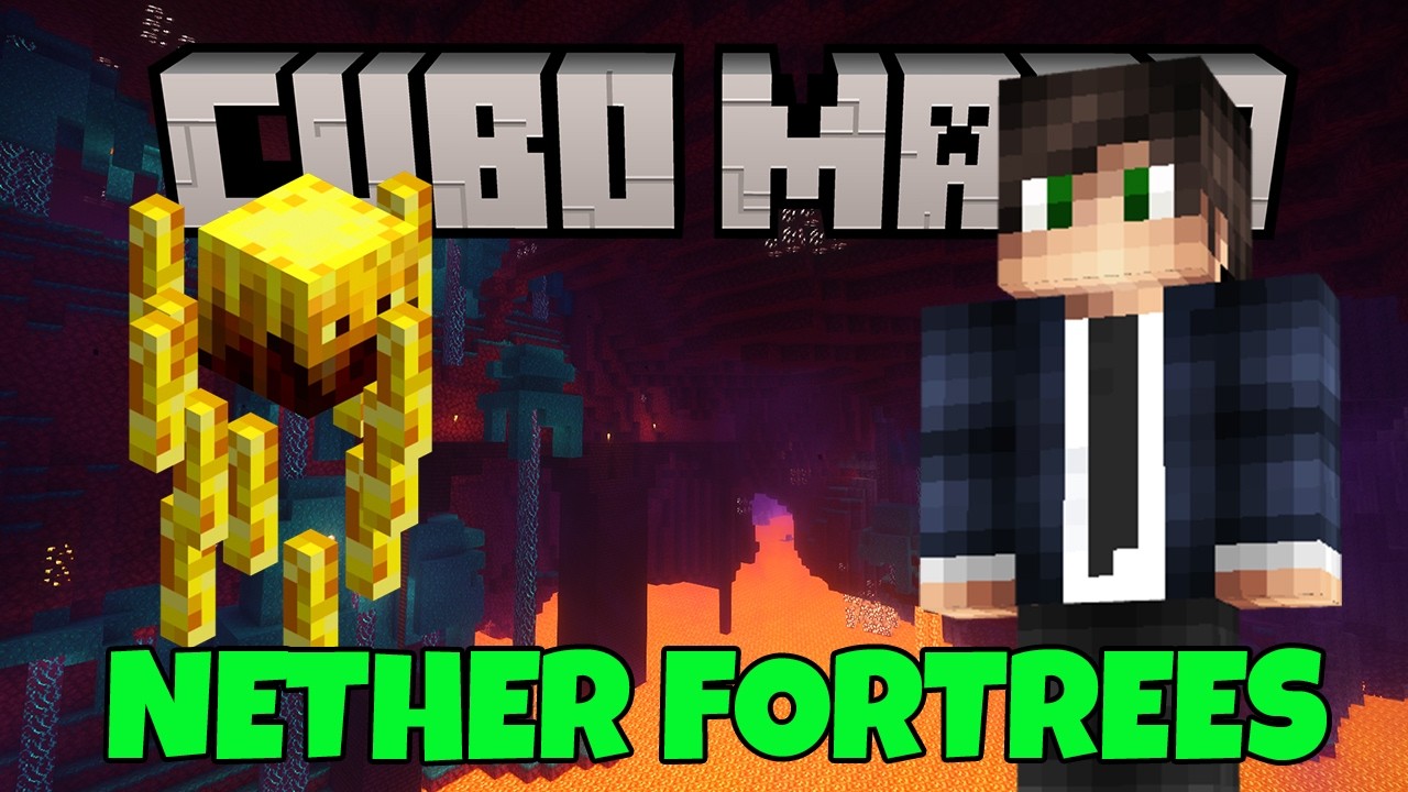 EXPLORANDO A FORTALEZA DO NETHER [ CUBO MAPA ] EP 14