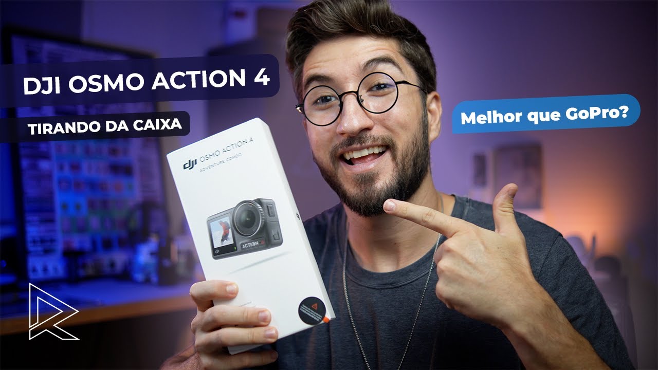 Tirando da Caixa e primeiras impressões da Dji Osmo Action 4, MELHOR QUE GOPRO?
