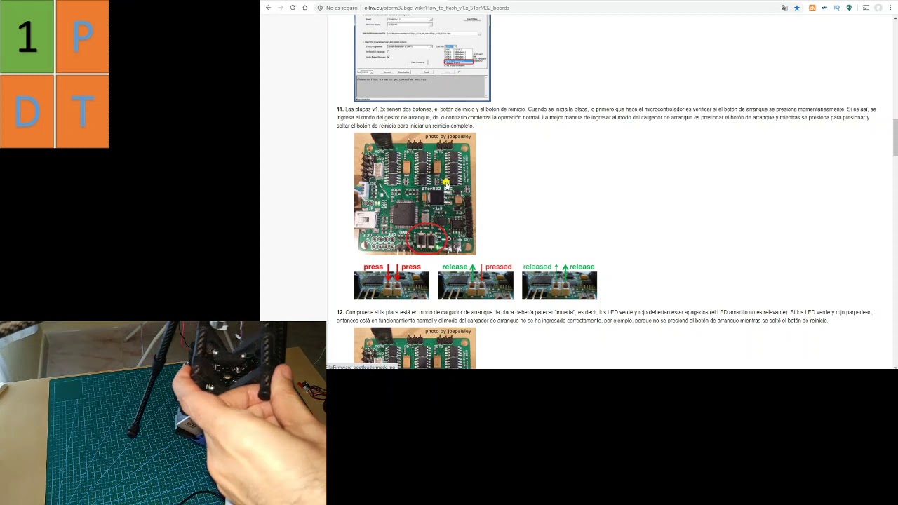 Actualización  firmware del gimbal en placas STorM32 v1.3x y calibración