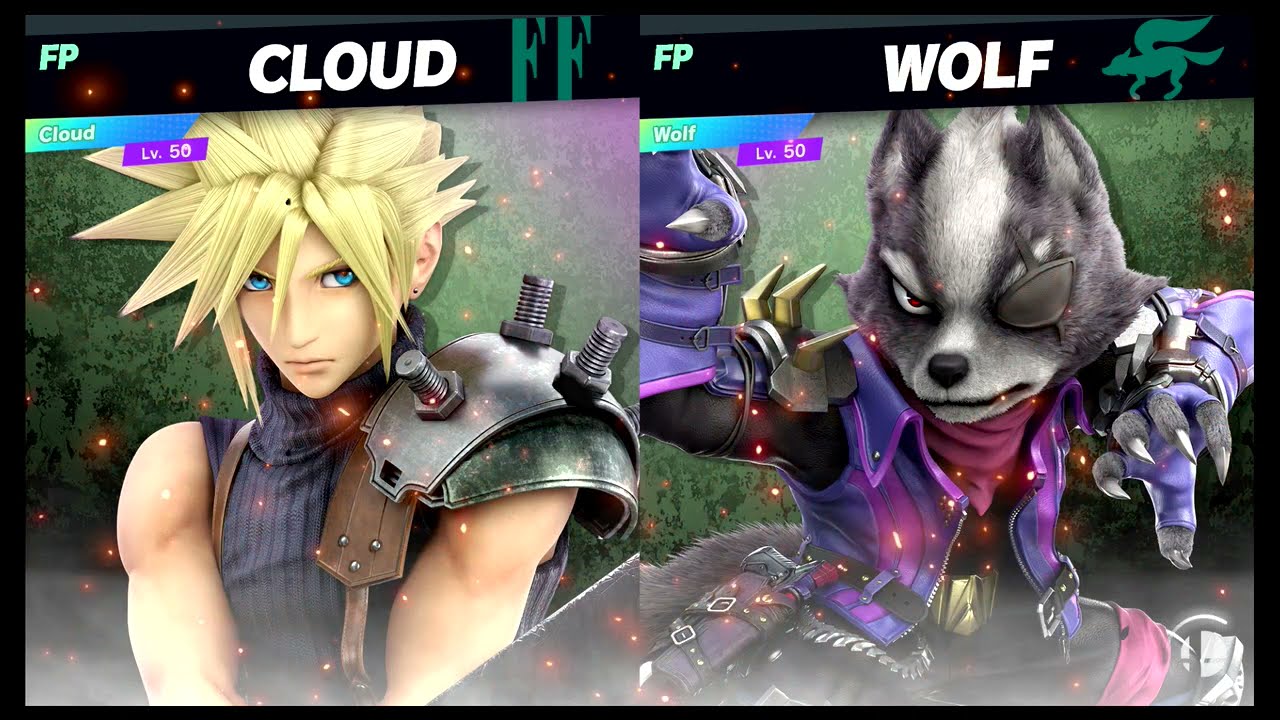 Super Smash Bros Ultimate Amiibo Fights – Request #21218 Cloud vs Wolf