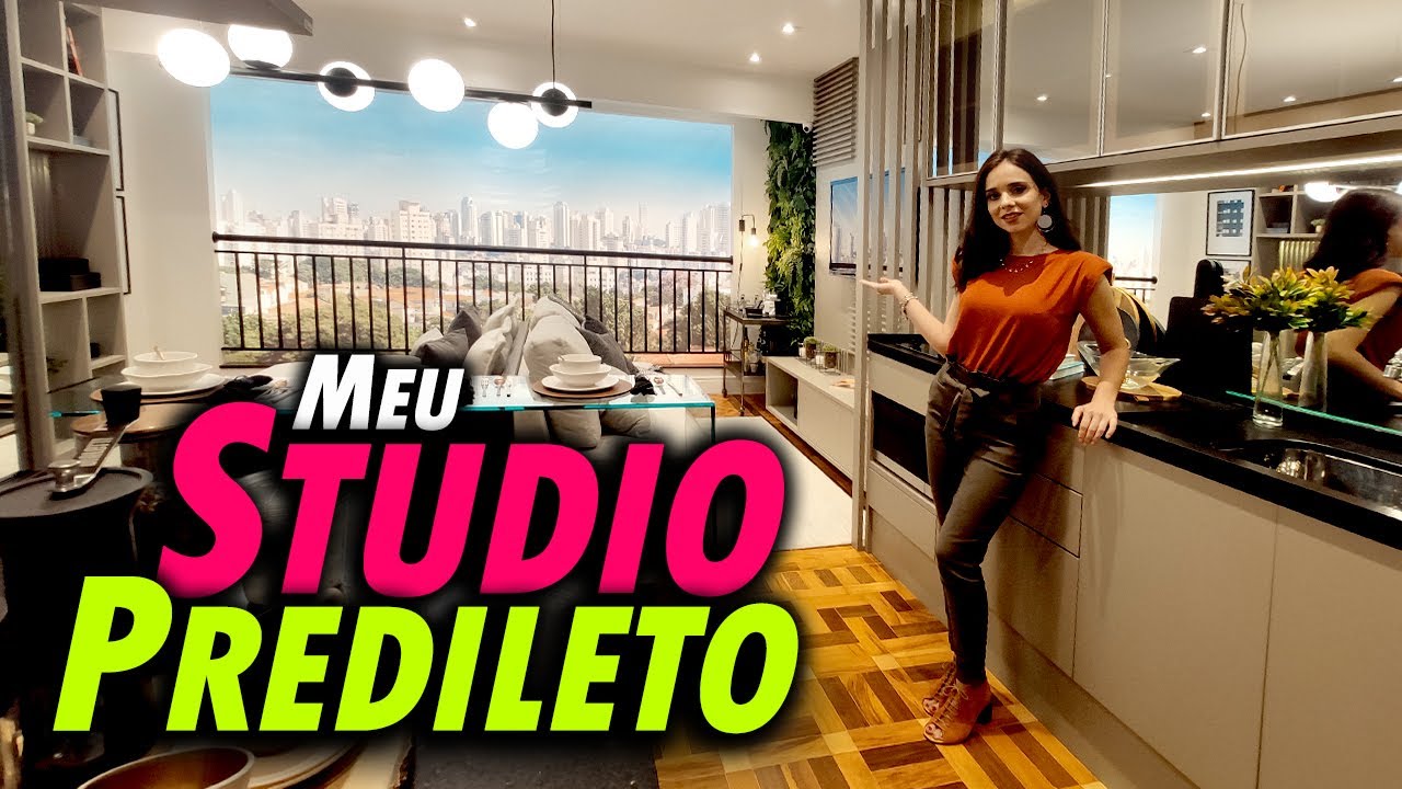 😮 Incrível STUDIO de 28m²  Todo Especial ♥ Confira o Tour pelo Apê com Dicas para Decorar e Inspirar