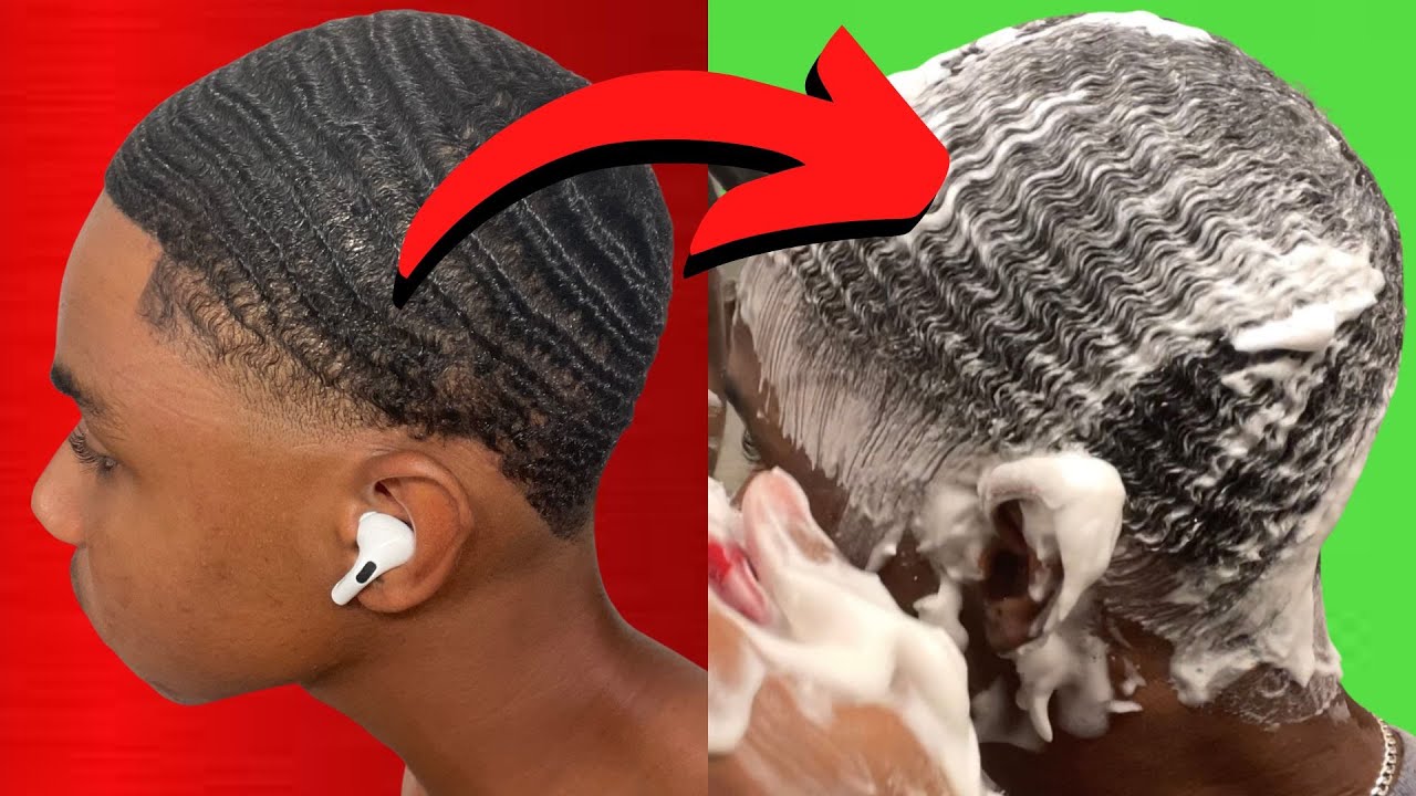 Wash Your Waves Like THIS When Your Hair is Short| 360 Waves
