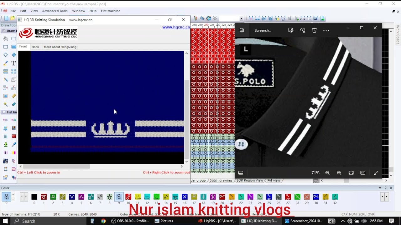 HQPDS POGRAM NEW COLLAR CUFF design collar hqpds pogram nur islam knitting vlogs   short video