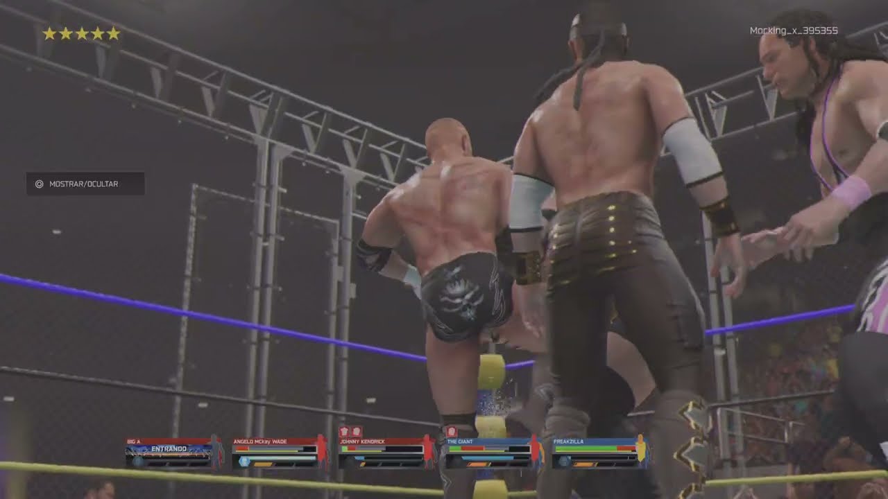 WWE 2K25 WarGames Team Hardcore Vs Team Giant