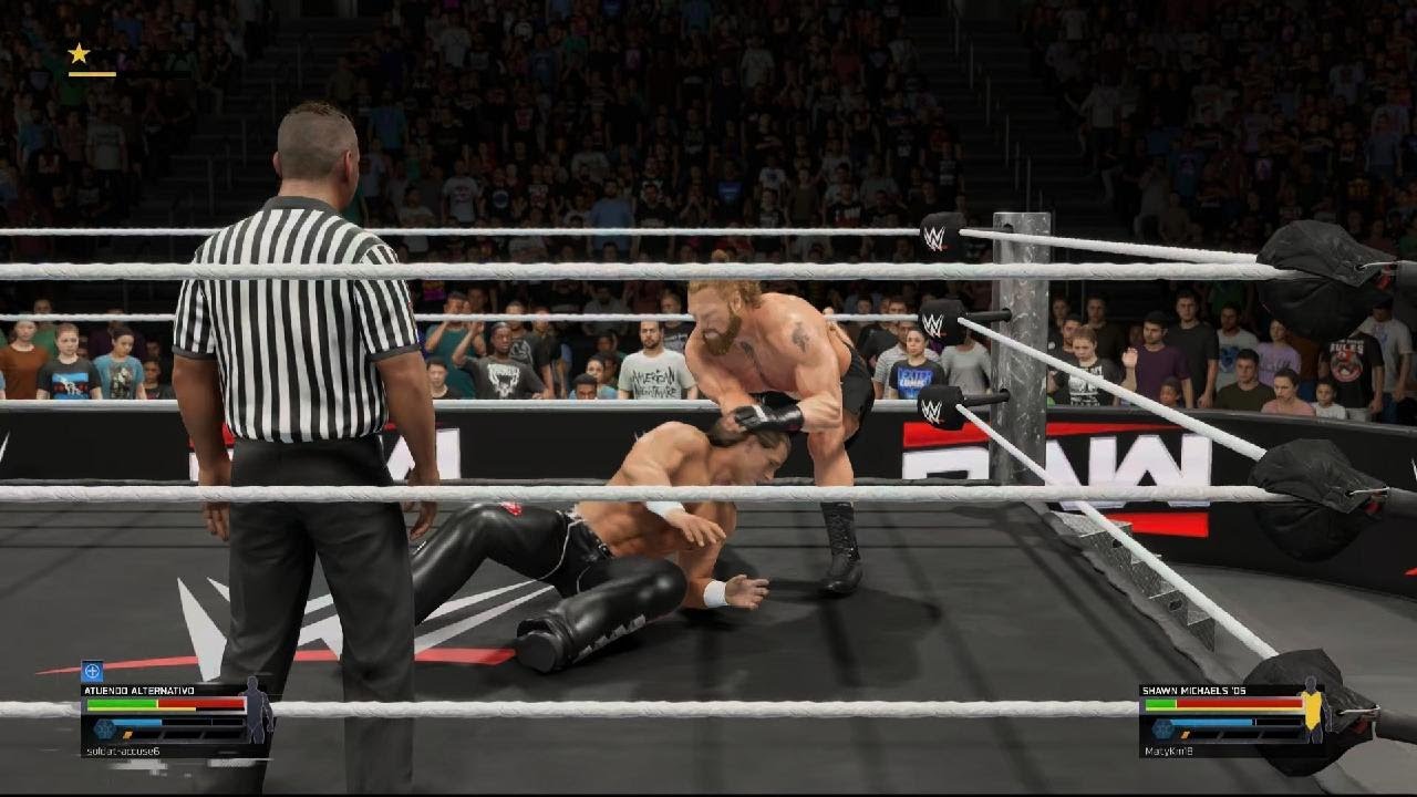 WWE 2K25 Brock Lesnar vs HBK
