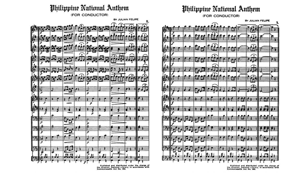 Julian Felipe - Philippine National Anthem (Original Instrumentation)