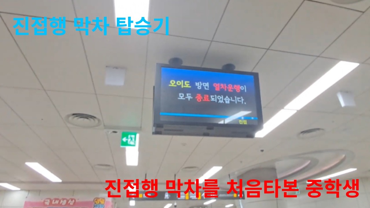 진접행 막차 진접역 도착 #train #S4190 #막차