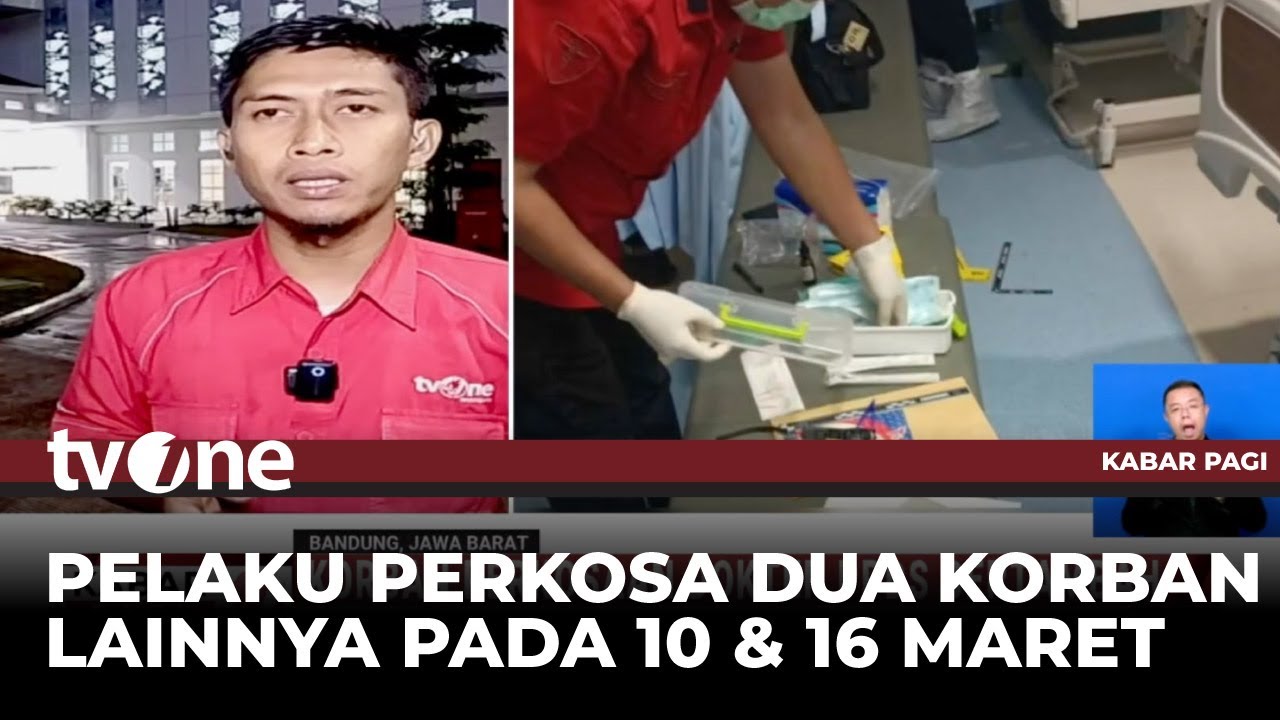 Polisi Olah TKP Kasus Dokter Residen Pemerkosa Pendamping Pasien RSHS Bandung | Kabar Pagi tvOne