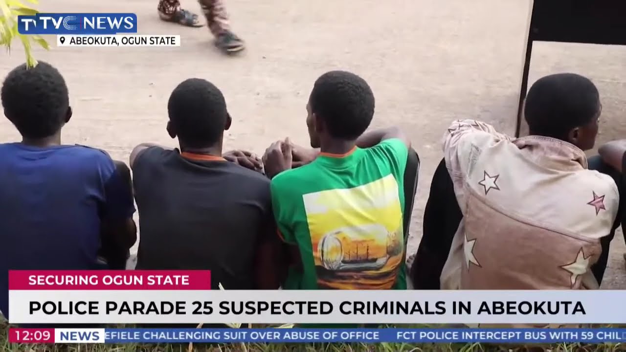 Police Parade 25 Suspected Criminals In Abeokuta