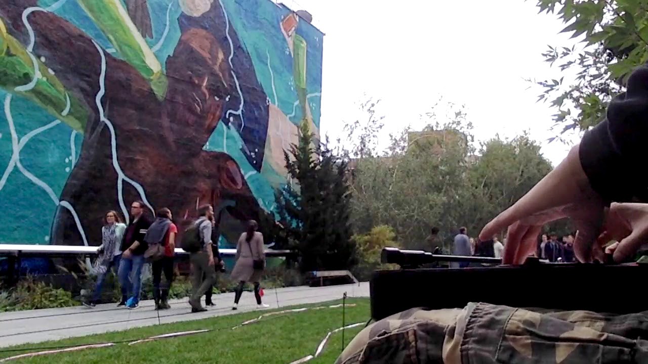 DJ FOOL Wuilin scratching at The High Line