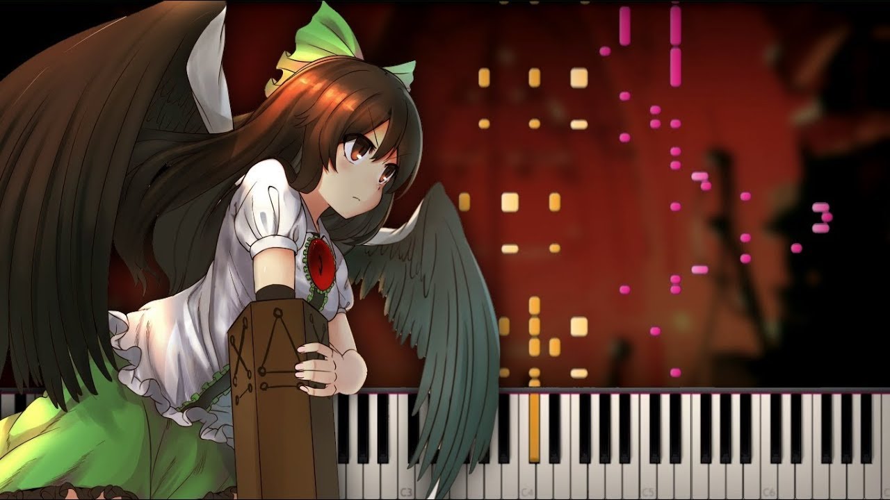 [Piano Solo] Touhou 11 - Hellfire Mantle | Synthesia Tutorial | Arrangement