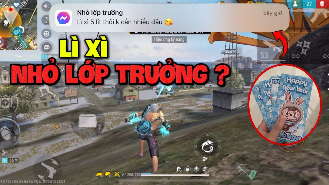 [FreeFire] Lì Xì Nhỏ Lớp Trưởng Và Gánh Top 1 Khiến 