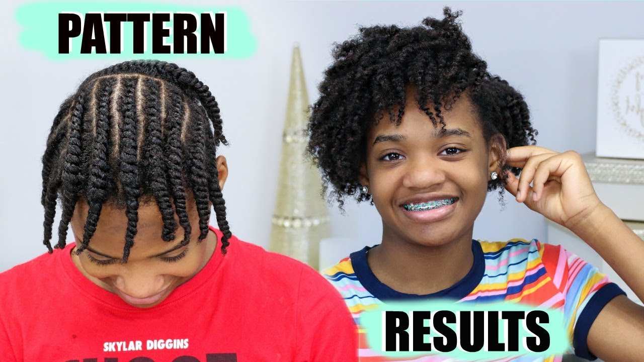 How to: Flat Twist-out Set up and Results on Kids Natural Hair | KendraKenshay