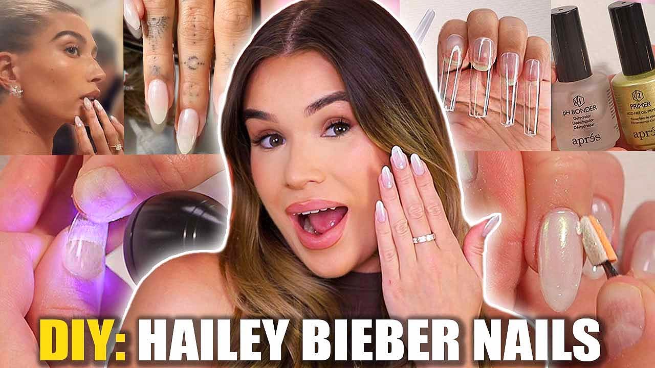 HOW TO DO GEL-X NAILS LIKE A PRO! Recreating Viral HAILEY BIEBER GLAZED DONUT Nails!