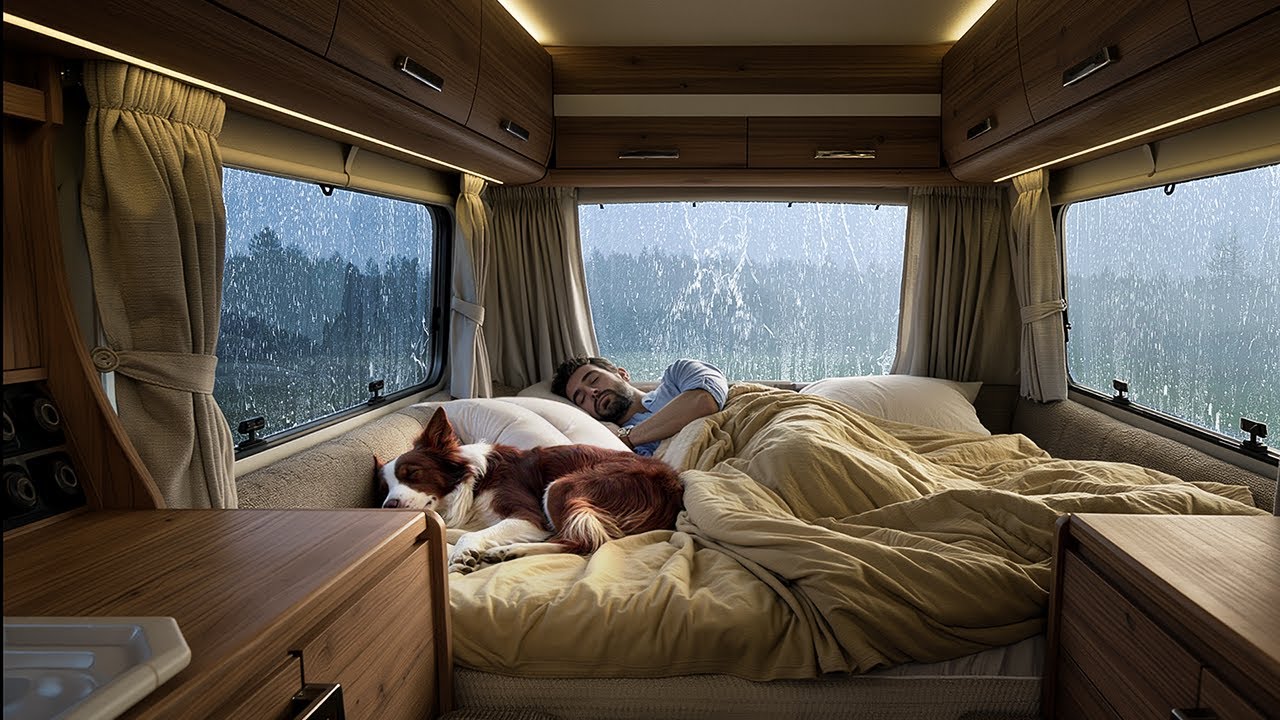 Non-Stop Heavy Rain Sounds for Sleeping 🌙 Calm Your Mind and Drift into Deep Sleep