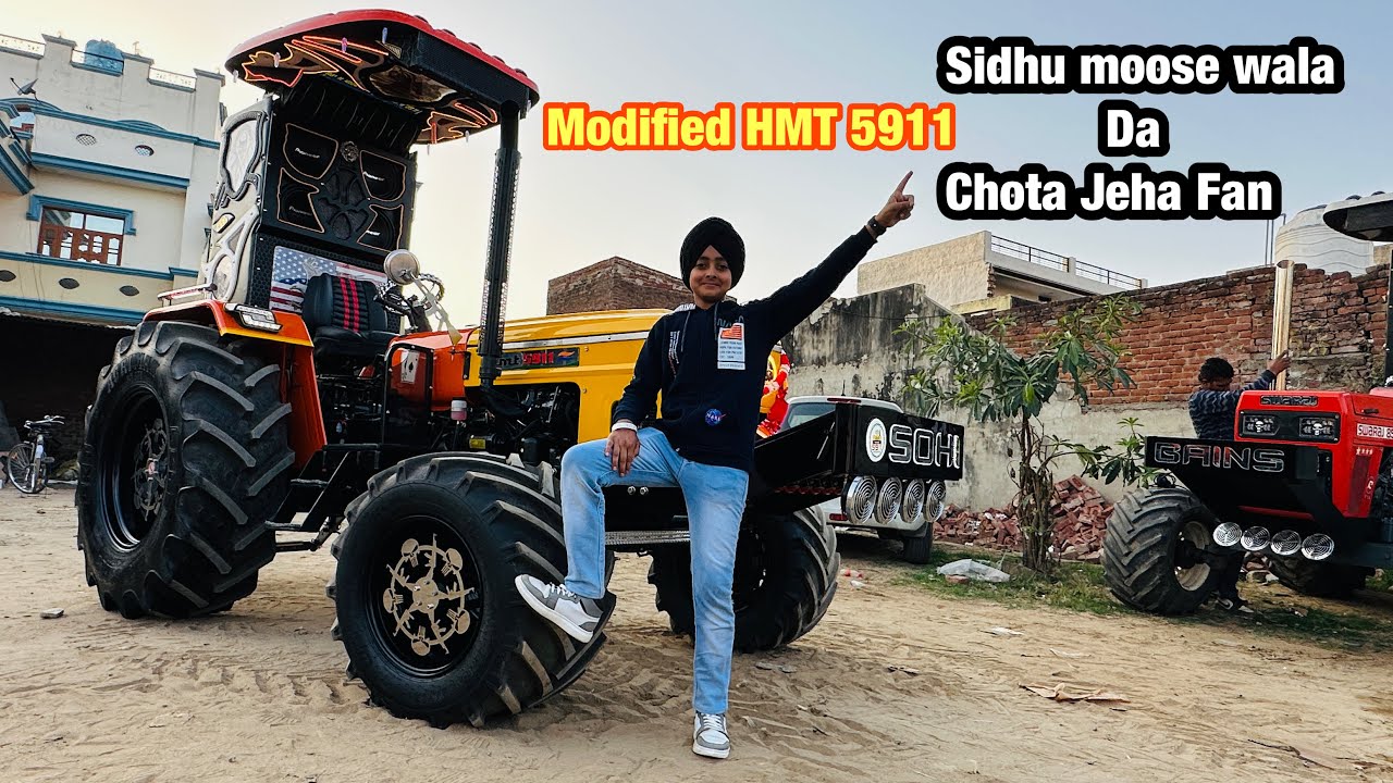 Modified Tractor | Modified HMT 5911 | Sidhu Moose Wala | Gill Car Audio | Modified Club