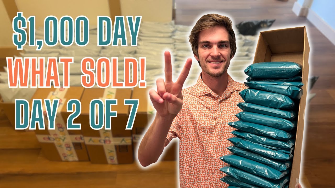 What Sold on eBay Marathon! Day 2 of 7! $1000 Day - 22 Items to Resell!