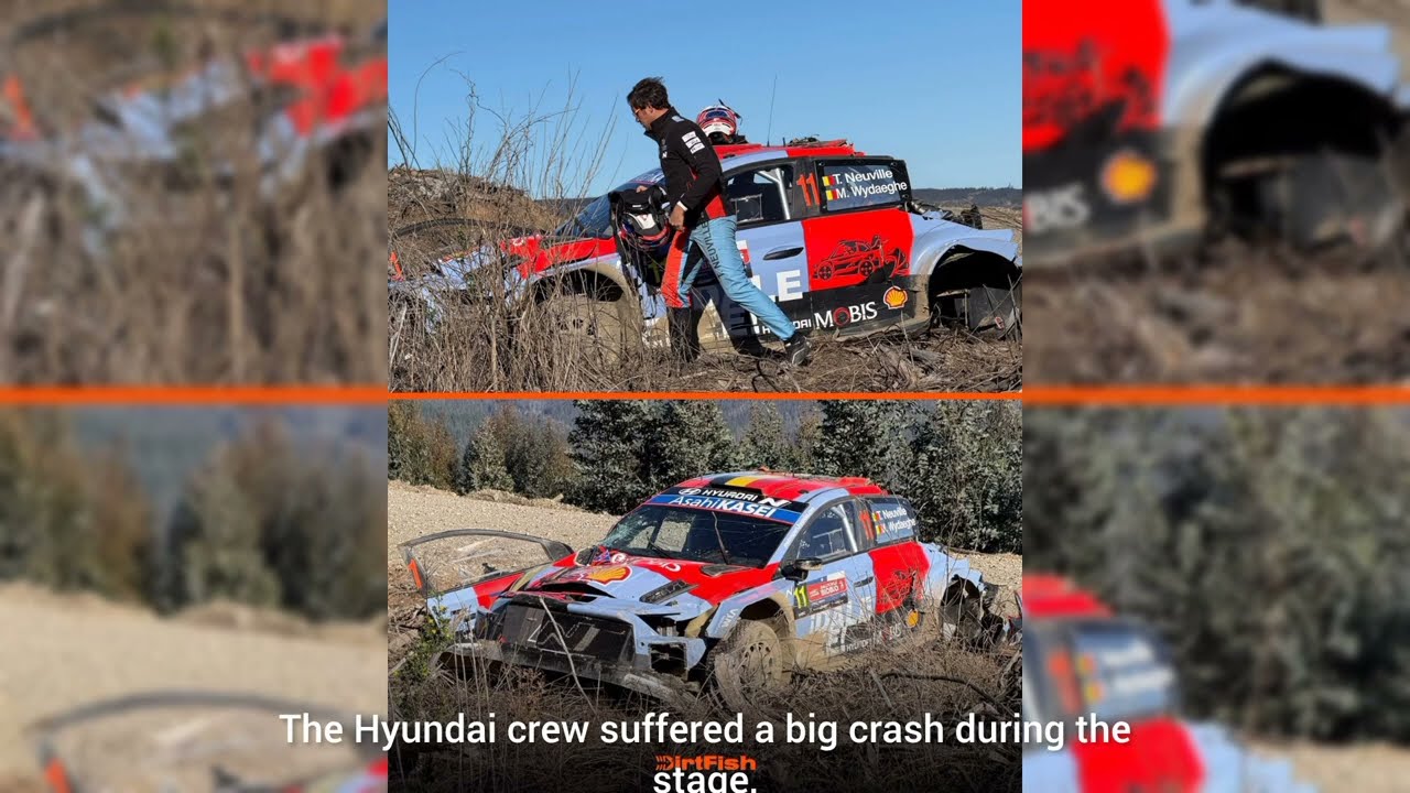 Жуткая авария Тьерри Невилля в Чили! 😱 Шокирующий момент на СУ7 | WRC Ралли Чили