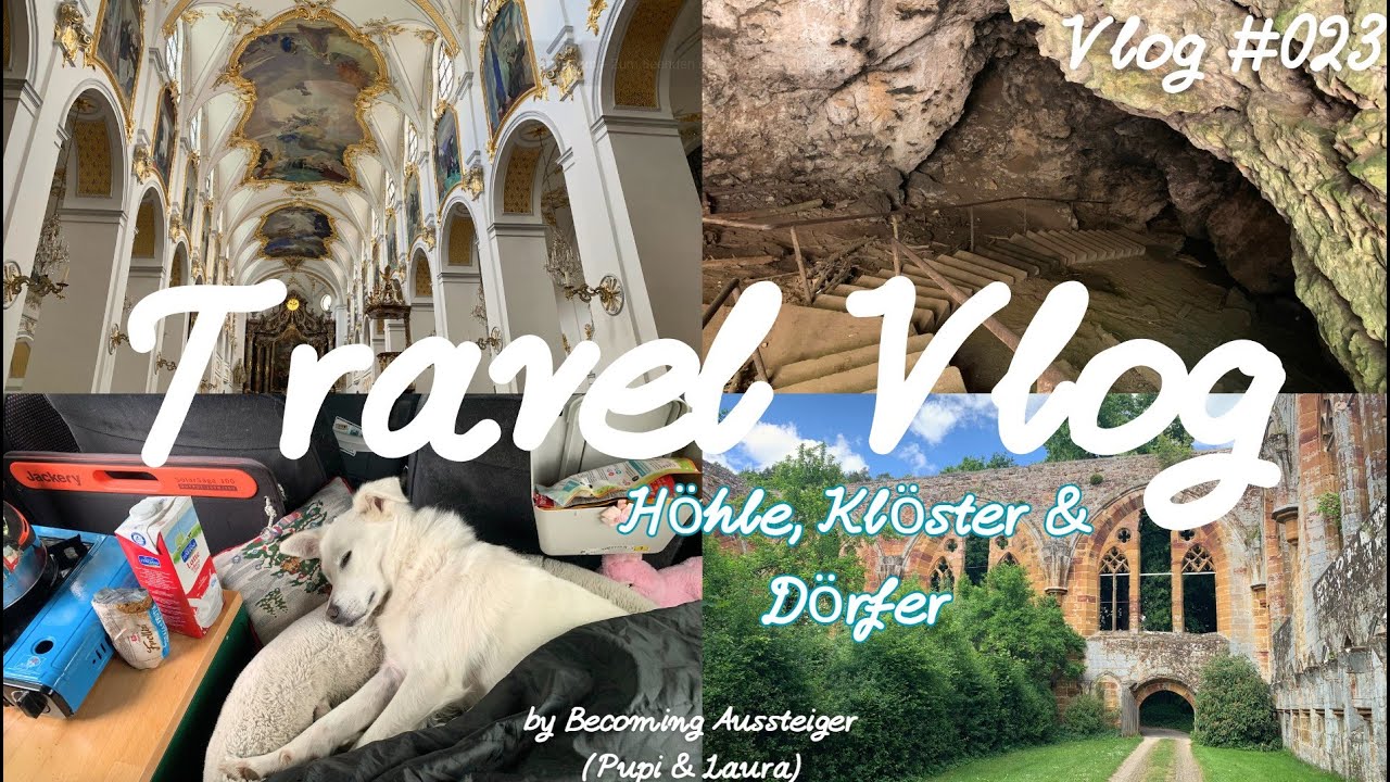 1. Roadtrip mit Microcamper I Höhle, bayrische Dörfer & Klöster I Opel Astra F Caravan I Vlog #023