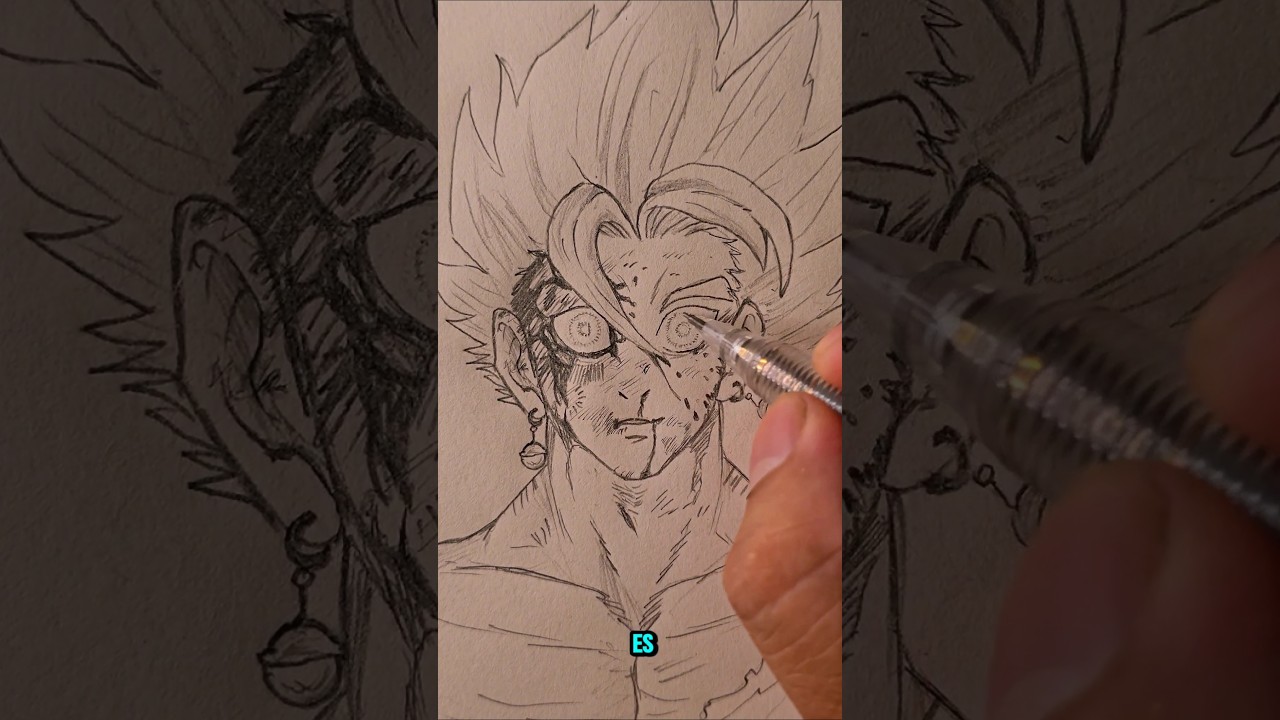 Como dibujar ojos con intensidad al estilo manga. #goku #dragonball #tutorialdibujo