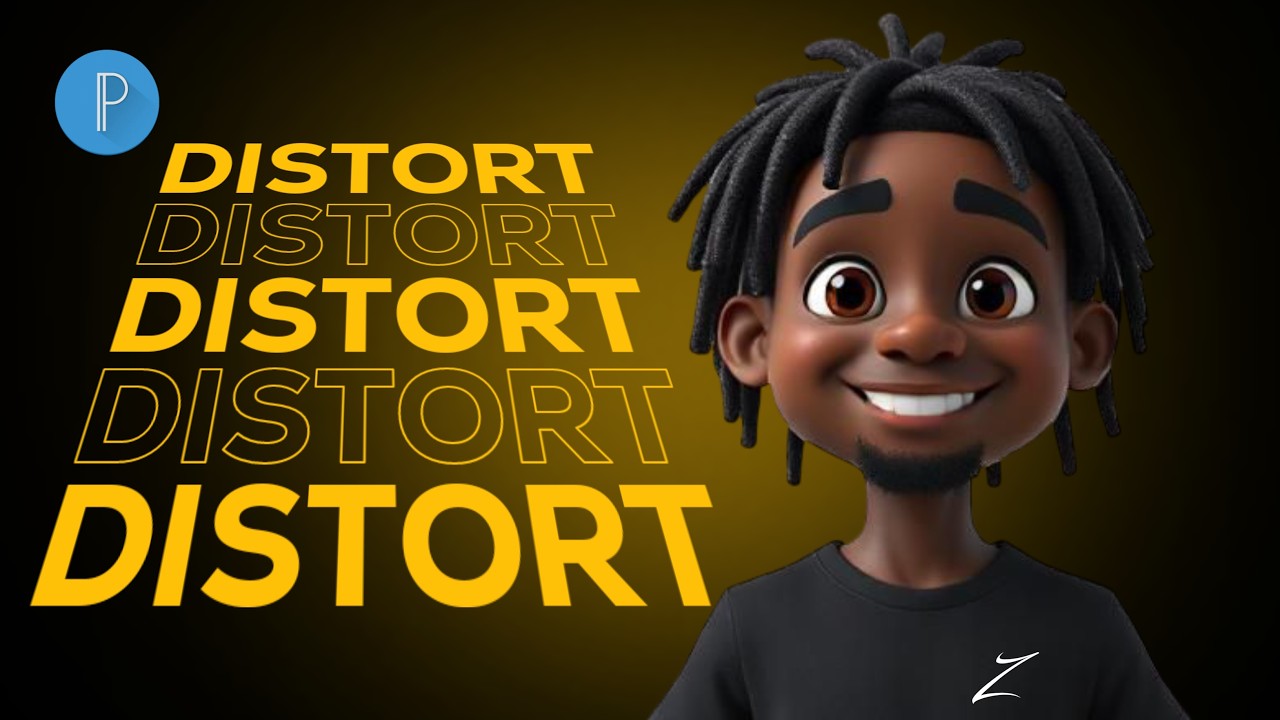 How To Create Distort Text Effect on PixelLab | PIXELLAB TUTORIAL