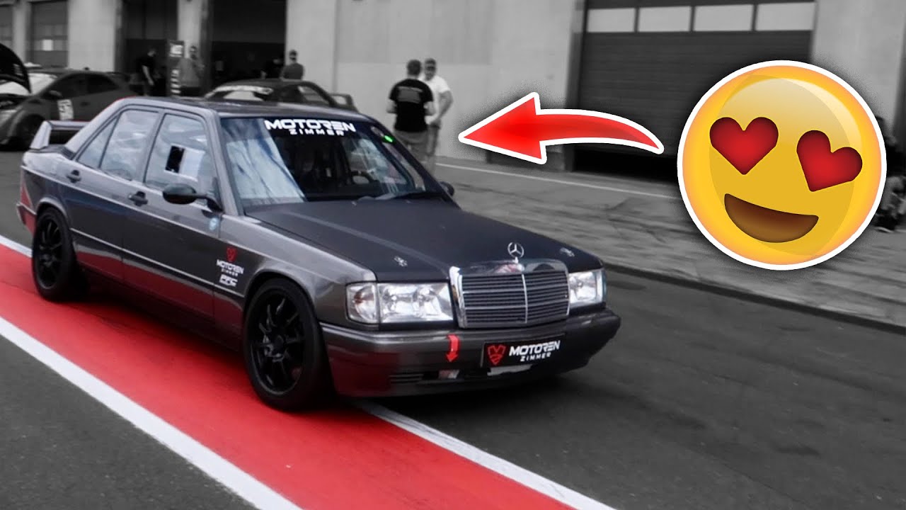 Ich habe mich in diesen 190er Mercedes verliebt!! Oldtimer Trackday