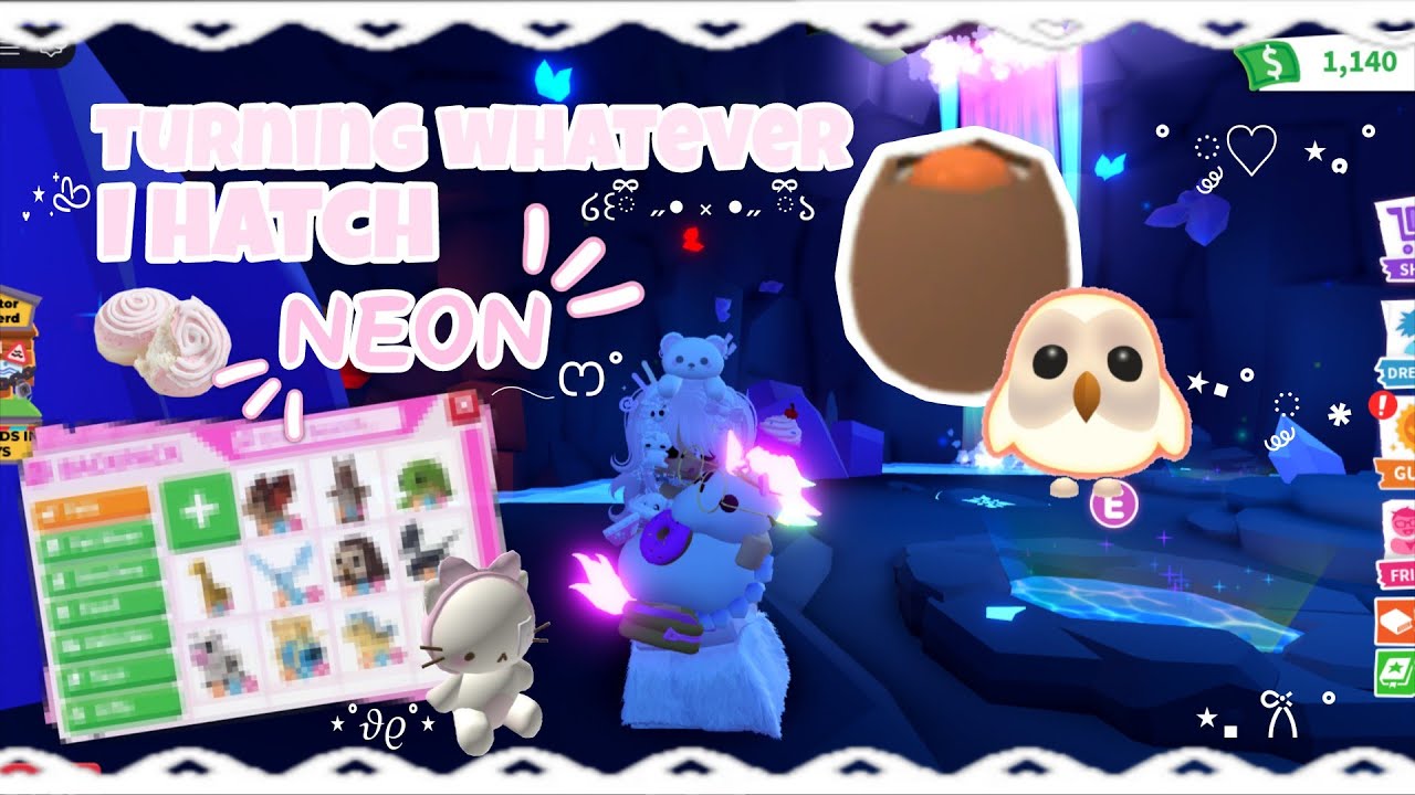 Turning whatever I hatch NEONN★٭||☆(please read description)☆||first video ♡