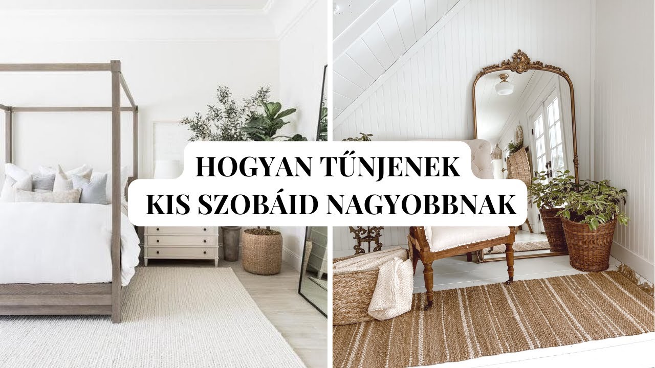 Hogyan tűnjenek kis szobáid nagyobbnak | Lakberendezési hibák kis szobáknál