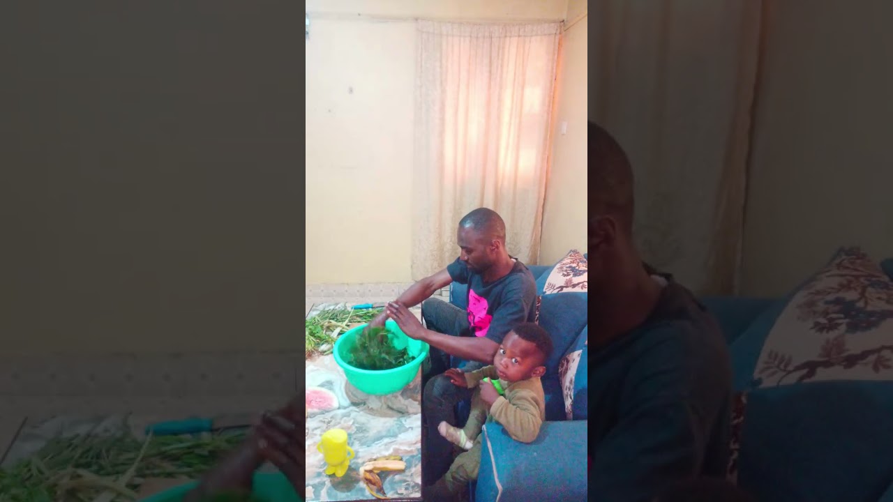 How to prepare kienyeji vegetables (indigenous/local vegetables) before cooking it in Africa.