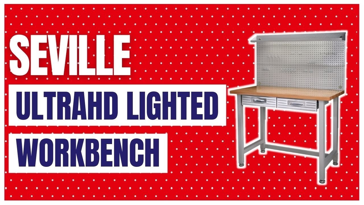 Seville Classics (UHD20247B) UltraHD Lighted Workbench
